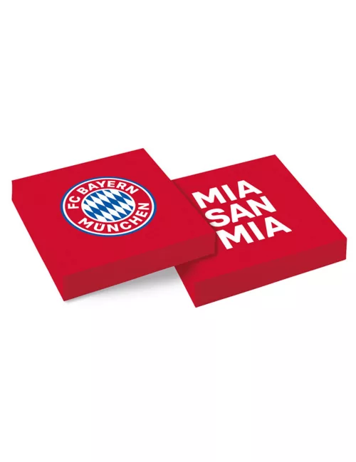 Photo du produit 20 Serviettes en papier FC Bayern Munich 33 x 33 cm