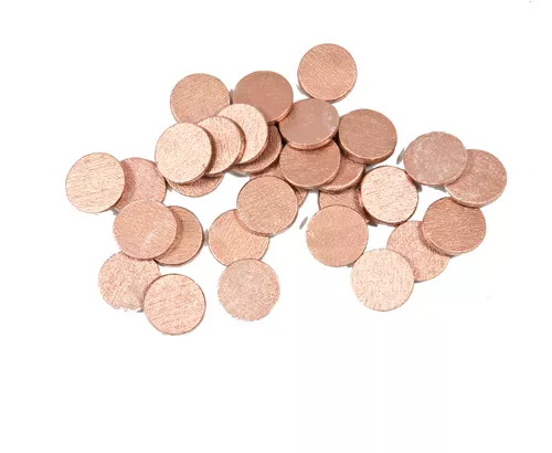 Photo du produit 24 Confettis de table ronds rose gold 1,2 cm