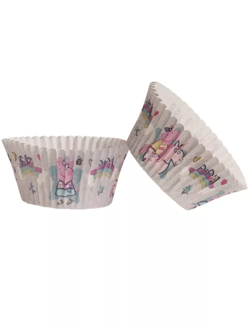 Photo du produit 25 Moules à cupcakes en papier Peppa Pig 5 x 3 cm