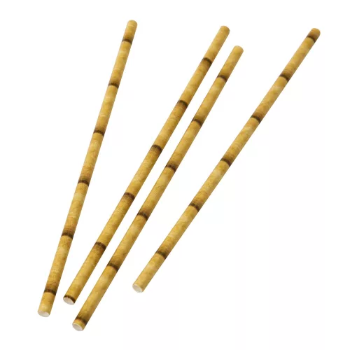 Photo du produit 30 Pailles en papier bamboo 16 cm