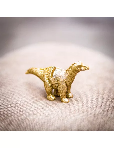 Photo du produit 4 Marque-places en résine dinosaure paillettes dorés 9,5 x 5 cm