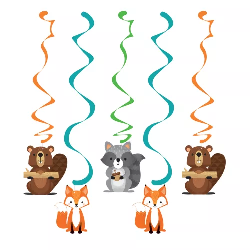 Photo du produit 5 Suspensions en spirales animaux de la forêt 76 et 99 cm
