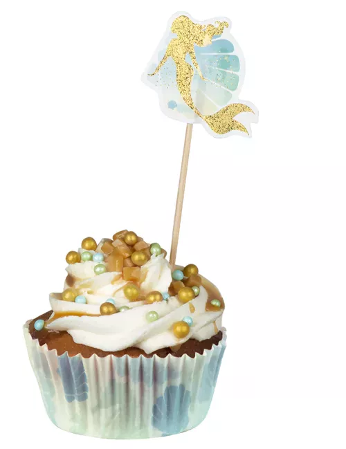 Photo du produit 50 Moule à cupcakes Sirène Lagune en papier 6,5 cm