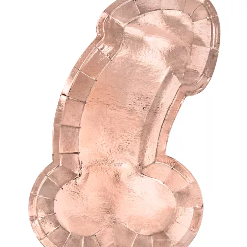 Photo du produit 6 Assiettes en carton zizi rose gold 26,5 x 15,5 cm