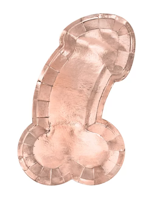 Photo du produit 6 Assiettes en carton zizi rose gold 26,5 x 15,5 cm