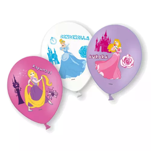 Photo du produit 6 Ballons en latex Disney Princesses 28 cm