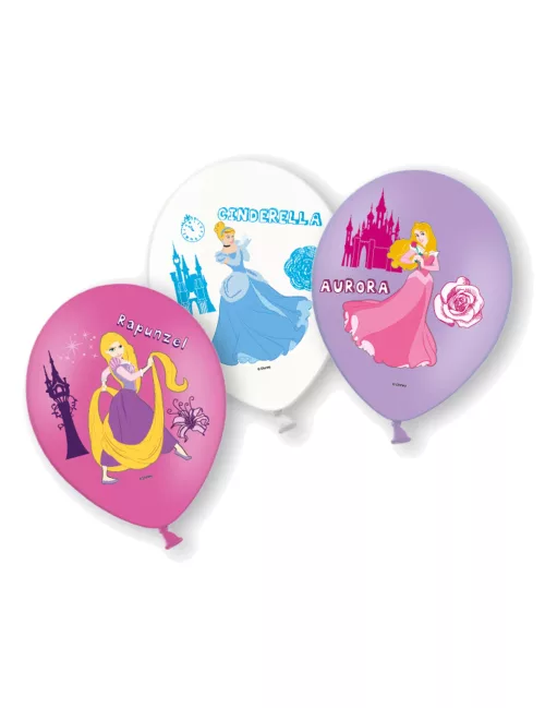 Photo du produit 6 Ballons en latex Disney Princesses 28 cm