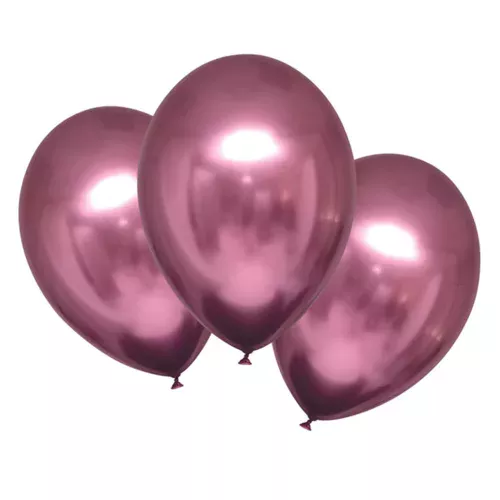 Photo du produit 6 Ballons en latex roses satinés 28 cm