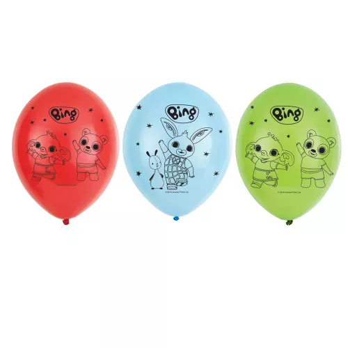 Photo du produit 6 Ballons en latex Bing 27 cm