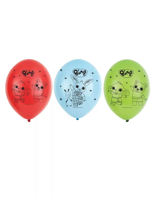 Photo du produit 6 Ballons en latex Bing 27 cm