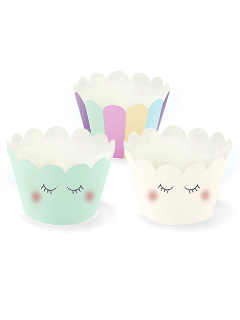 Photo du produit 6 Habillages à cupcake Licorne 7,5 x 5 cm