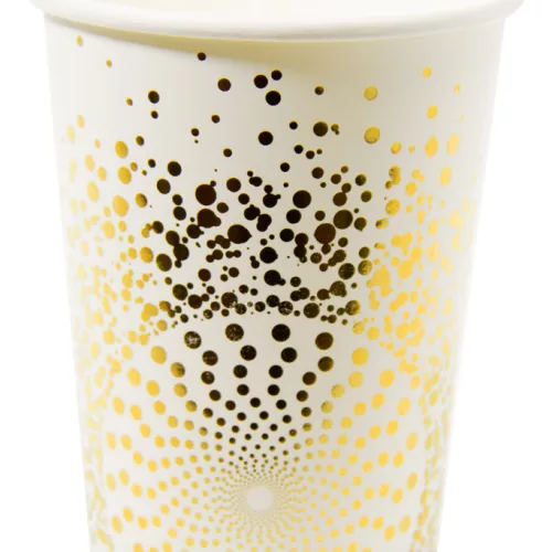 Photo du produit 6 Gobelets dorés luxe 250 ml