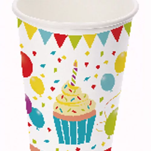 Photo du produit 6 Gobelets en carton 25cl ballons surprise