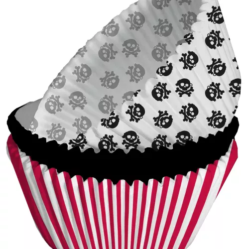 Photo du produit 75 Moules à cupcakes en papier Pirate Party 5 x 3 cm
