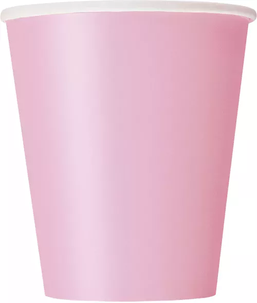 Photo du produit 8 Gobelets en carton rose clair 210 ml