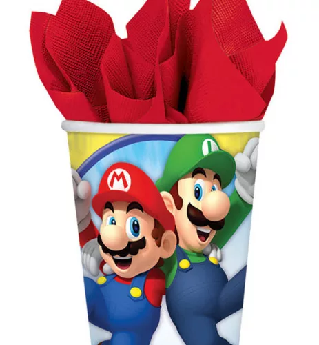 Photo du produit 8 Gobelets en carton Super Mario 266 ml
