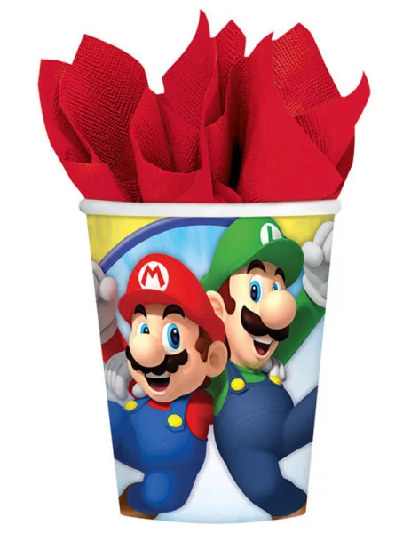 Photo du produit 8 Gobelets en carton Super Mario 266 ml