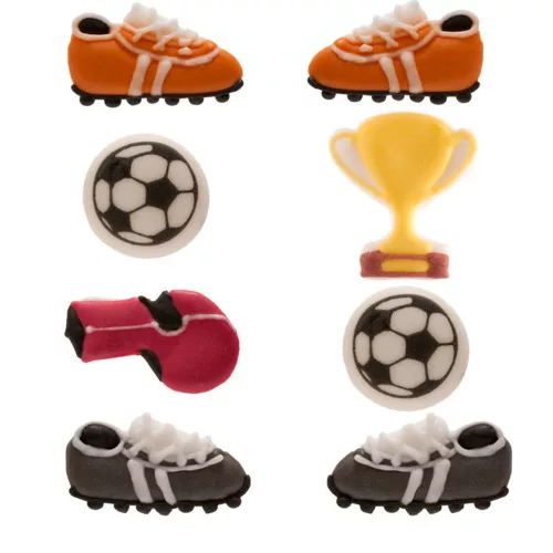 Photo du produit 8 Mini figurines en sucre Football 9 g