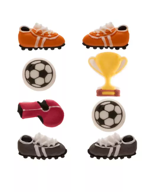 Photo du produit 8 Mini figurines en sucre Football 9 g