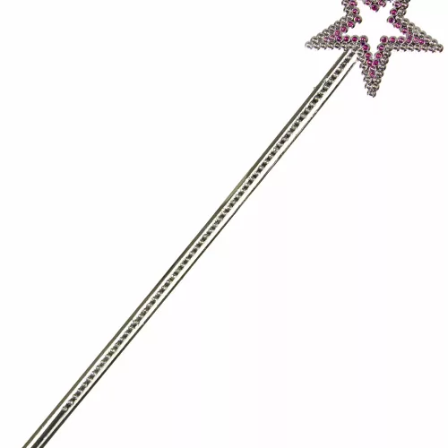 Photo du produit Baguette magique étoile rose adulte et enfant