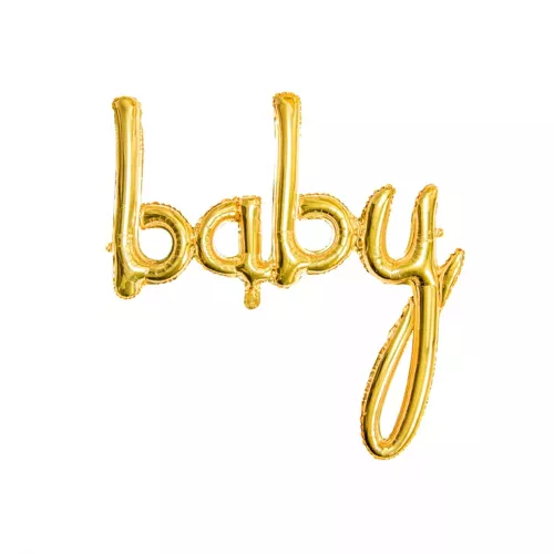 Photo du produit Ballon aluminium baby doré 73 x 75 cm
