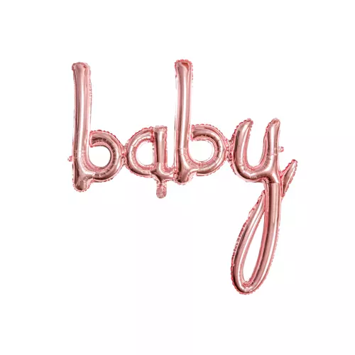 Photo du produit Ballon aluminium baby rose gold 73,5 x 75,5 cm
