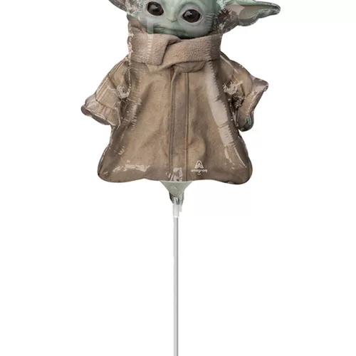 Photo du produit Ballon aluminium bébé Yoda The mandalorian 23 cm