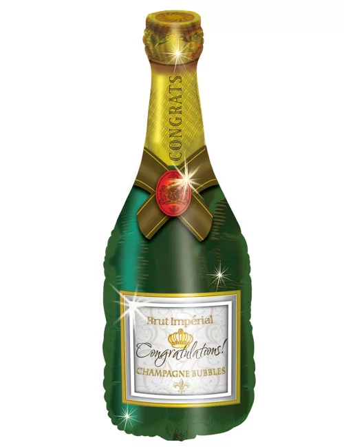 Photo du produit Ballon aluminium bouteille de champagne 94 cm