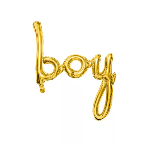 Photo du produit Ballon aluminium boy doré 63,5 x 74 cm