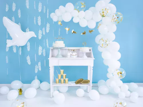 Photo du produit Ballon aluminium colombe blanche 77 x 66 cm