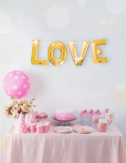 Photo du produit Ballon aluminium lettre doré 35 cm