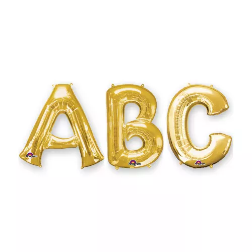 Photo du produit Ballon aluminium lettre doré 35 cm