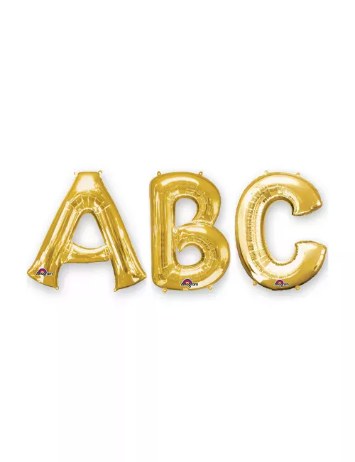 Photo du produit Ballon aluminium lettre doré 35 cm
