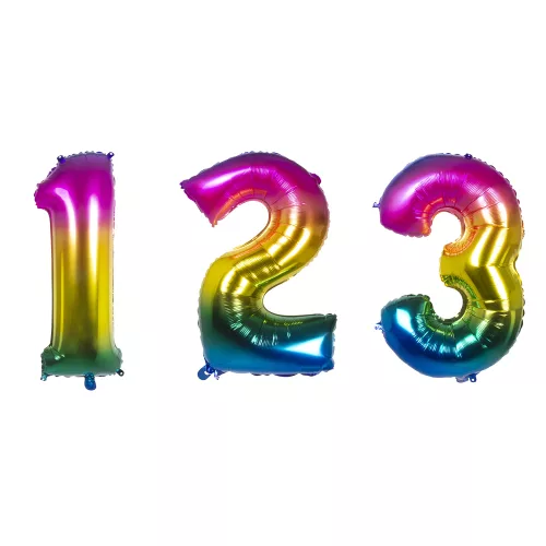 Photo du produit Ballon aluminium multicolore 86 cm
