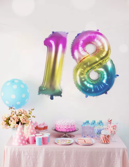 Photo du produit Ballon aluminium multicolore 86 cm