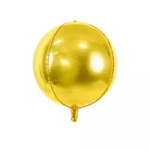 Photo du produit Ballon sphère en aluminium doré métallisé 40 cm