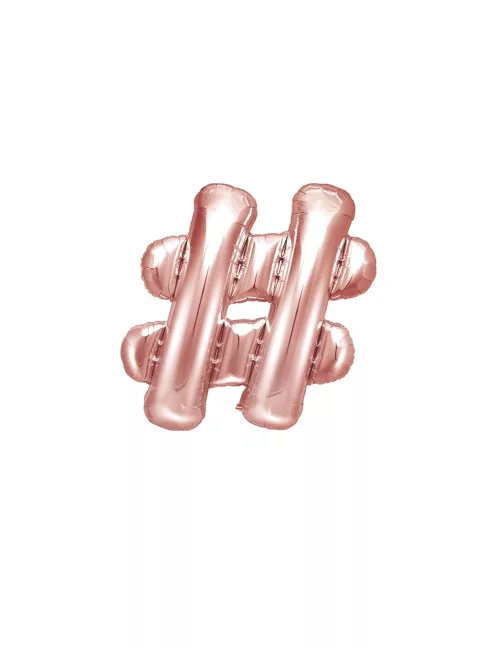 Photo du produit Ballon en aluminium # rose gold 35 cm