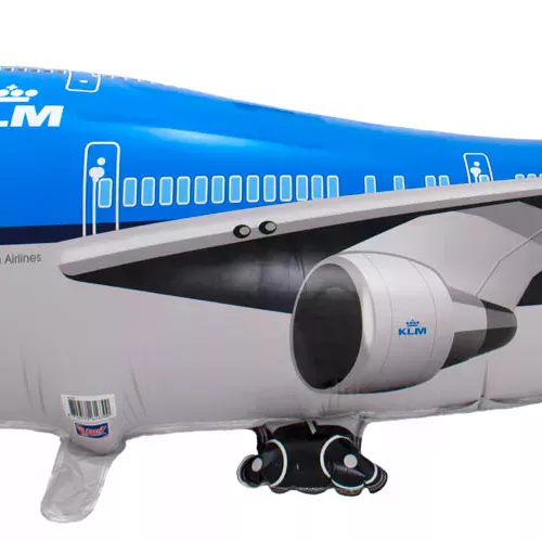 Photo du produit Ballon en aluminium géant avion 101 cm