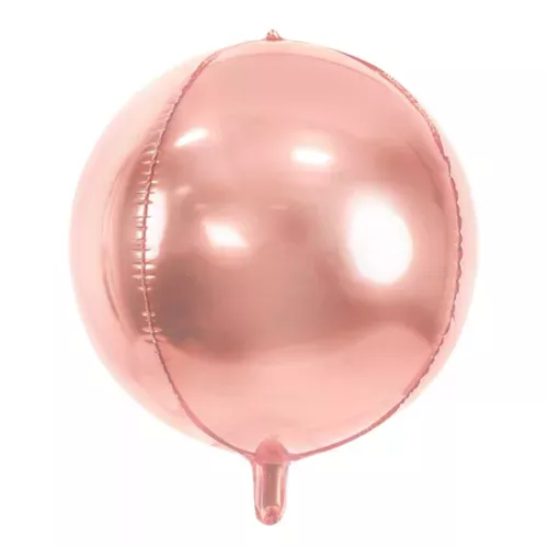Photo du produit Ballon sphère en aluminium rose gold métallisé 40 cm