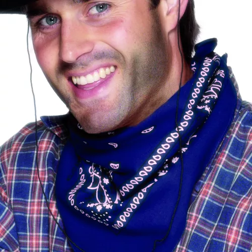 Photo du produit Bandana biker ou cowboy bleu