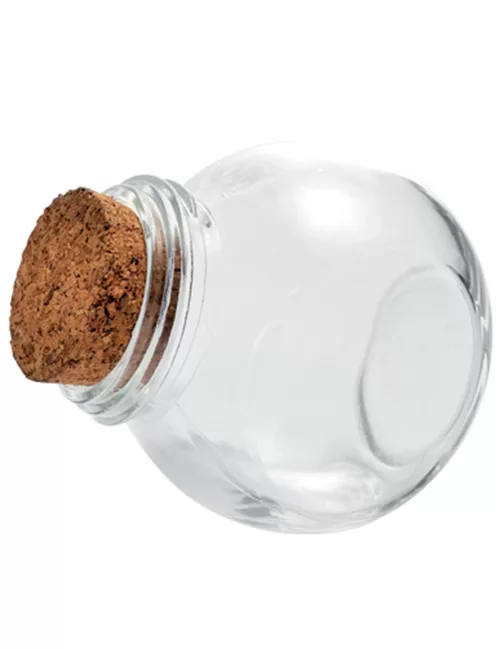 Photo du produit Petit bocal en verre avec bouchon liège 5,5 cm