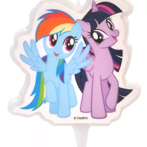 Photo du produit Bougie My Little Pony Rainbow Dash et Twilight Sparkle 6,5 cm