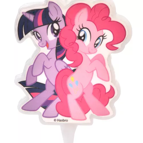 Photo du produit Bougie My Little Pony Twilight Sparkle et Pinkie Pie 6,5 cm