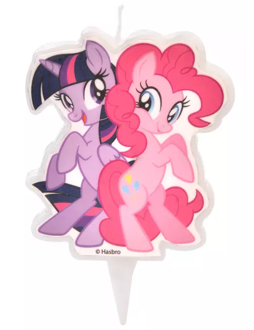 Photo du produit Bougie My Little Pony Twilight Sparkle et Pinkie Pie 6,5 cm
