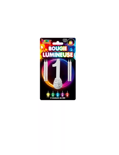 Photo du produit Bougies lumineuses LED chiffre 1