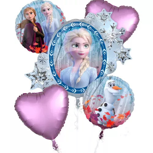 Photo du produit Bouquet 5 ballons aluminium La Reine des Neiges 2