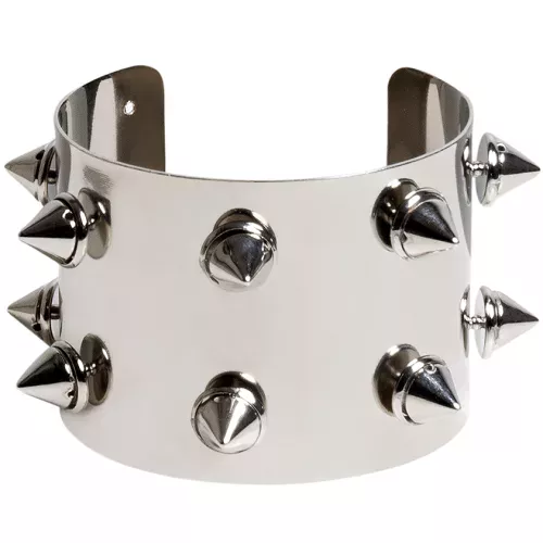 Photo du produit Bracelet en métal punk argenté adulte