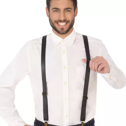 Photo du produit Bretelles similicuir noir adulte