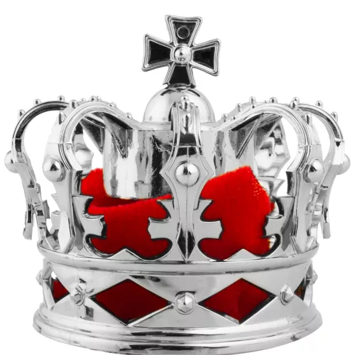 Photo du produit Pince à cheveux mini couronne royale argentée