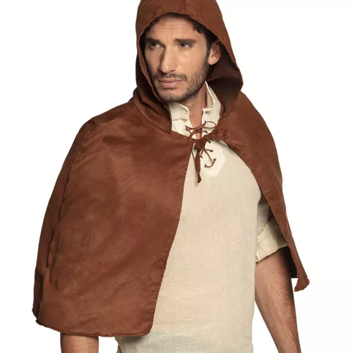 Photo du produit Cape médiévale marron adulte